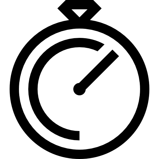 chronometer Basic Straight Lineal icon