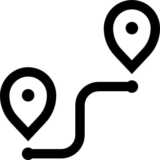 ruta Basic Straight Lineal icono