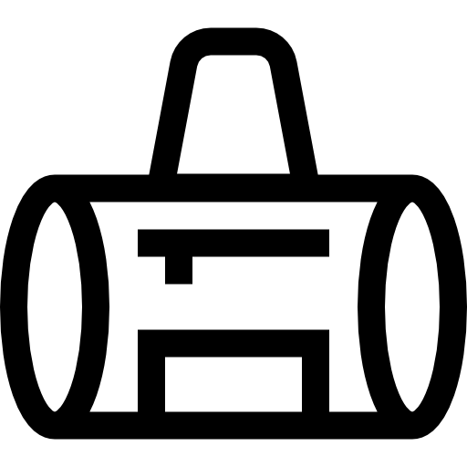 bolsa de deporte Basic Straight Lineal icono