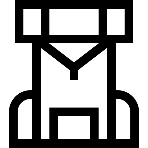 rucksack Basic Straight Lineal icon