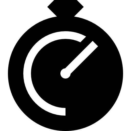 Chronometer Basic Straight Filled icon