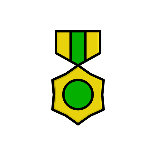 odznaka wstążki Generic Outline Color ikona