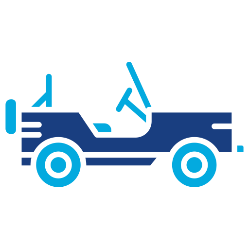 Military jeep Generic Blue icon
