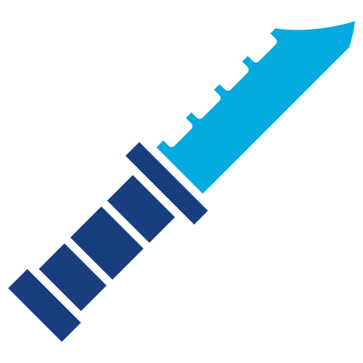 cuchillo Generic Blue icono