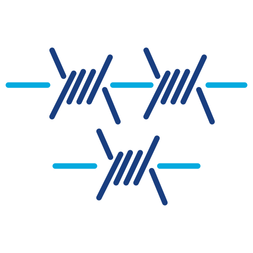 Barbed wire Generic Blue icon