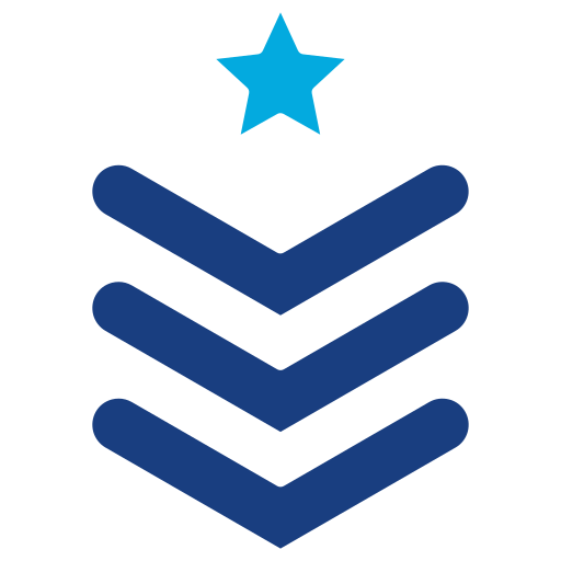 rango militar Generic Blue icono