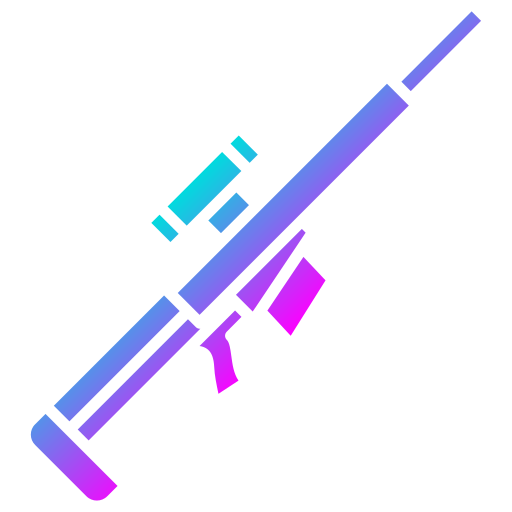 Снайперская винтовка Generic Flat Gradient иконка