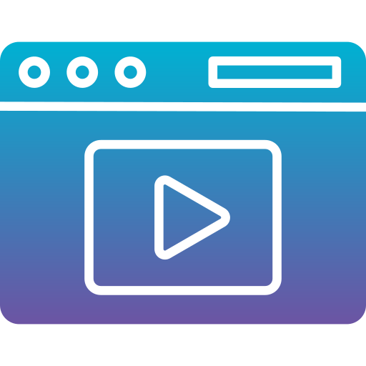 contenido de video Generic Flat Gradient icono