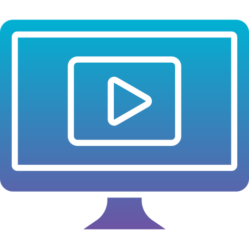 Video content Generic Flat Gradient icon