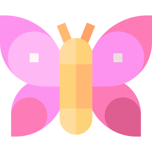 mariposa Basic Straight Flat icono