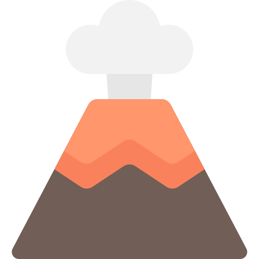 erupción volcánica Generic Flat icono