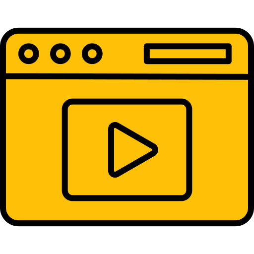 Video content Generic Outline Color icon