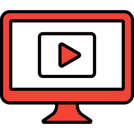 video-inhoud Generic Fill & Lineal icoon