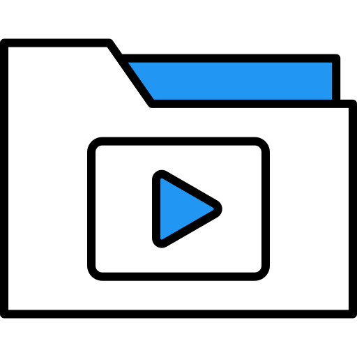 carpeta de video Generic Fill & Lineal icono