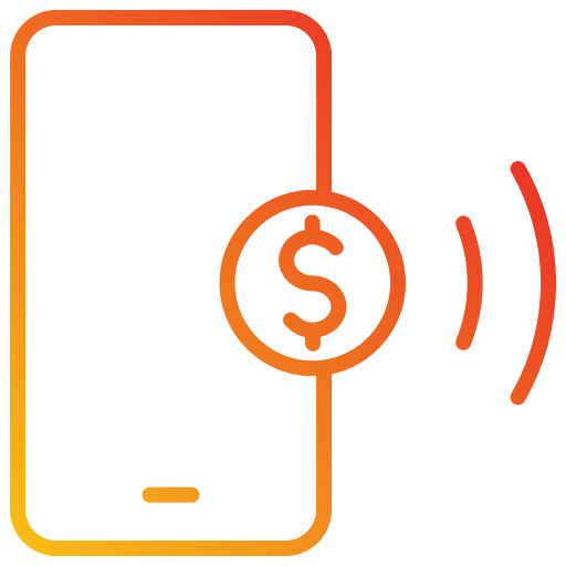 Мобильный платеж Generic Gradient иконка