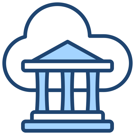 bankowość w chmurze Generic Blue ikona