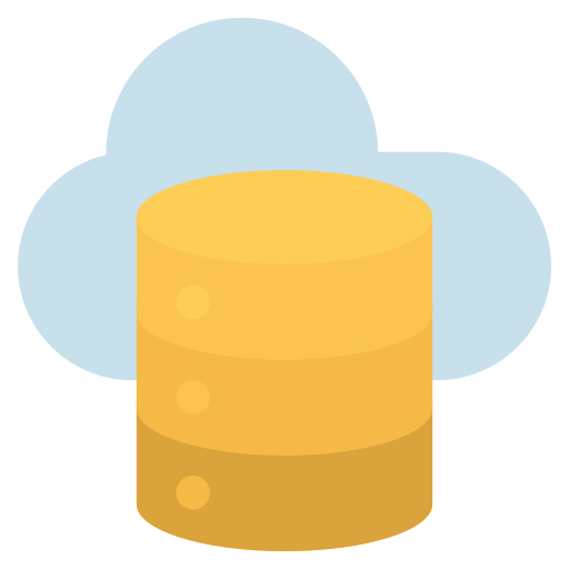 servidor en la nube Generic Flat icono