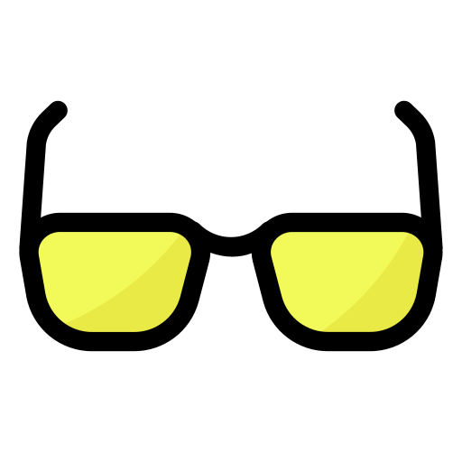 des lunettes Generic Outline Color Icône