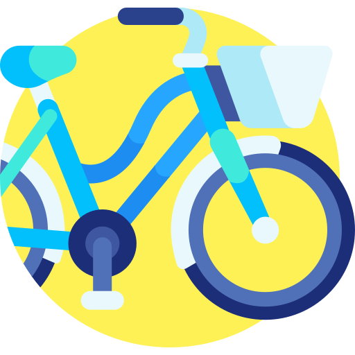 Bike Detailed Flat Circular Flat icon