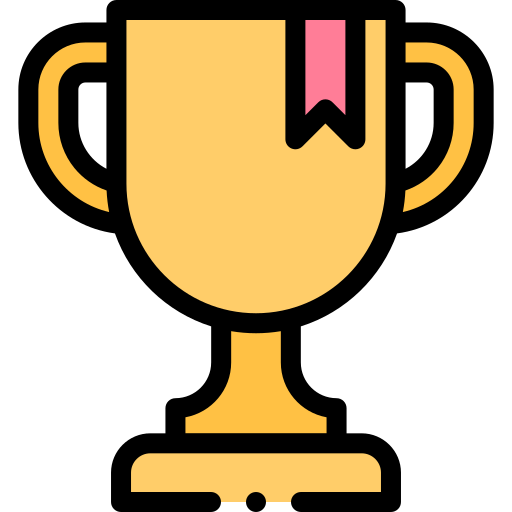 Trophy Detailed Rounded Lineal color icon