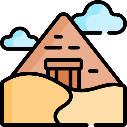 pirámide Special Lineal color icono