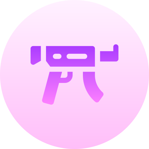 Rifle Basic Gradient Circular icon