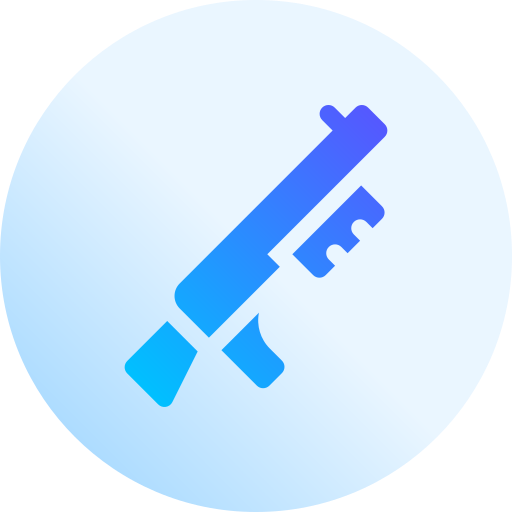 펌프 샷건 Basic Gradient Circular icon