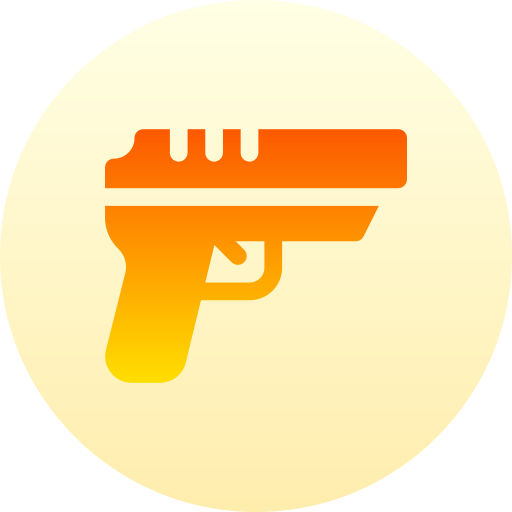 pistola Basic Gradient Circular icono