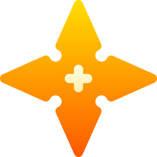 Shuriken Basic Gradient Gradient icon