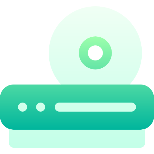 dvd-speler Basic Gradient Gradient icoon