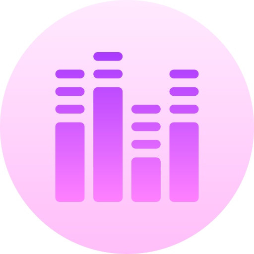 soundbars Basic Gradient Circular icon