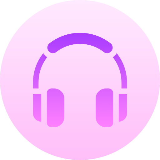 Headphone Basic Gradient Circular icon