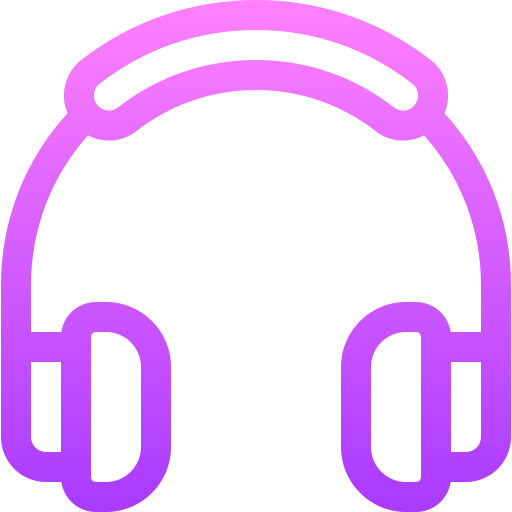 słuchawki Basic Gradient Lineal color ikona