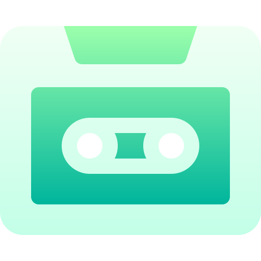 カセット Basic Gradient Gradient icon