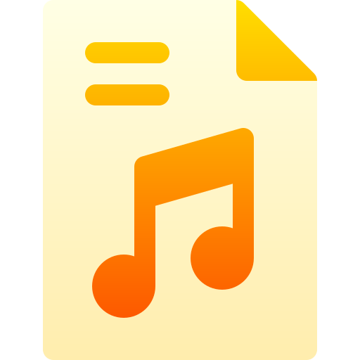 audio Basic Gradient Gradient icono