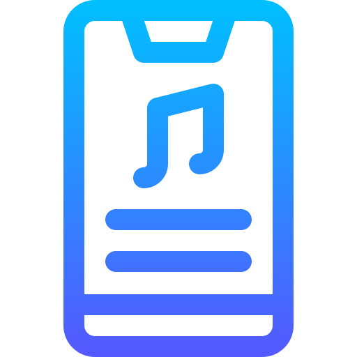 application de musique Basic Gradient Lineal color Icône