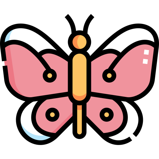 Butterfly Detailed Straight Lineal color icon
