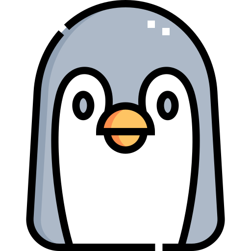 pingüino Detailed Straight Lineal color icono
