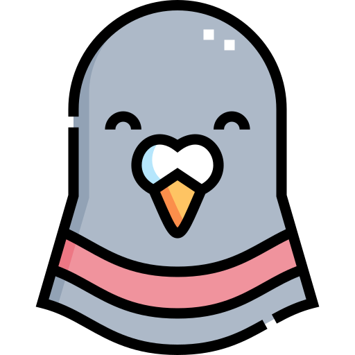 Pigeon Detailed Straight Lineal color icon