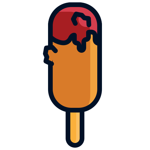 Corn dog Generic Outline Color icon