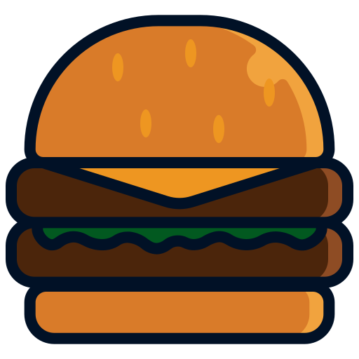 Burger Generic Outline Color icon