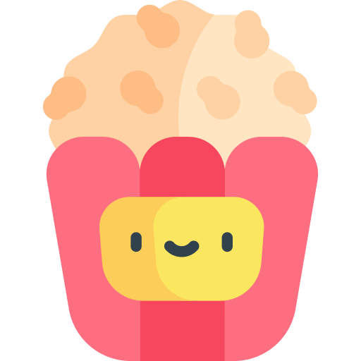 popcorn Kawaii Flat icona