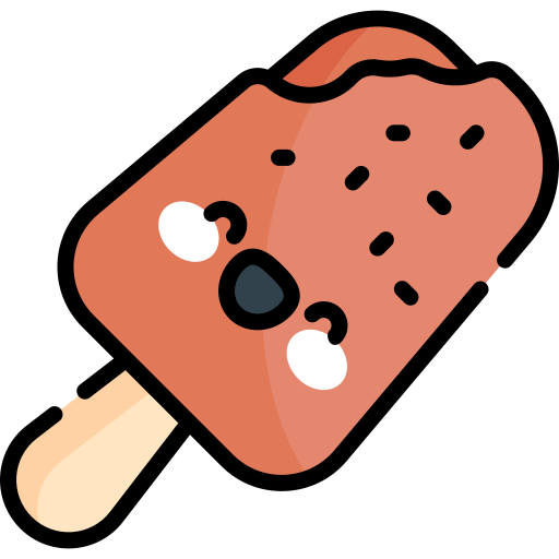 Ice cream Kawaii Lineal color icon