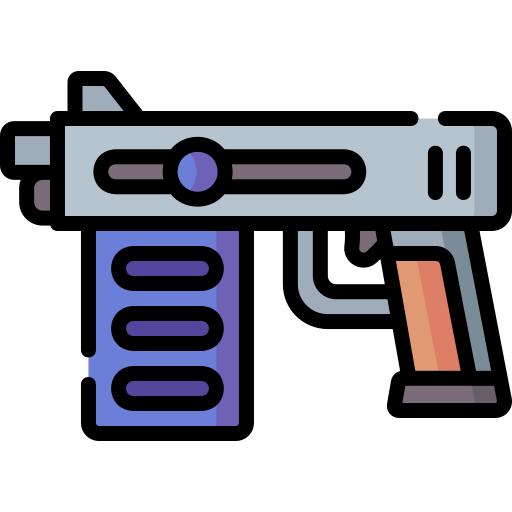 pistola ametralladora Special Lineal color icono