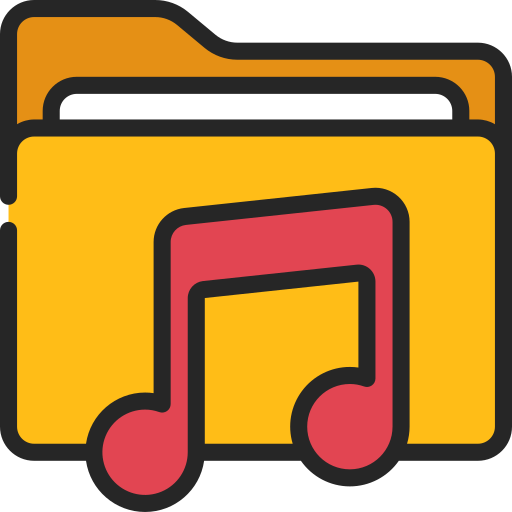 Music folder Juicy Fish Soft-fill icon