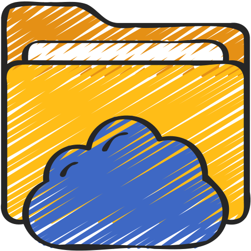 Cloud folder Juicy Fish Sketchy icon
