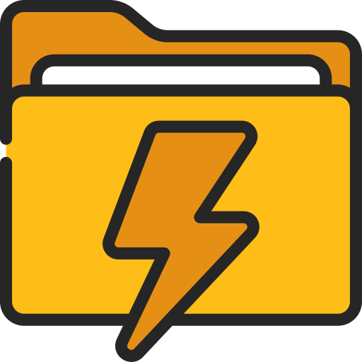 Lightning bolt Juicy Fish Soft-fill icon