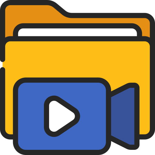 Video folder Juicy Fish Soft-fill icon