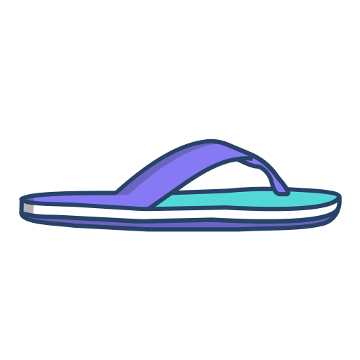 pantofel Generic Outline Color ikona