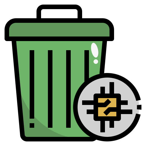 Waste can Generic Outline Color icon